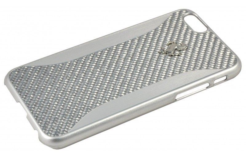 Чехол Ferrari iPhone 6/6S GT Experience Hard Carbon Aluminium - Silver, картинка 3