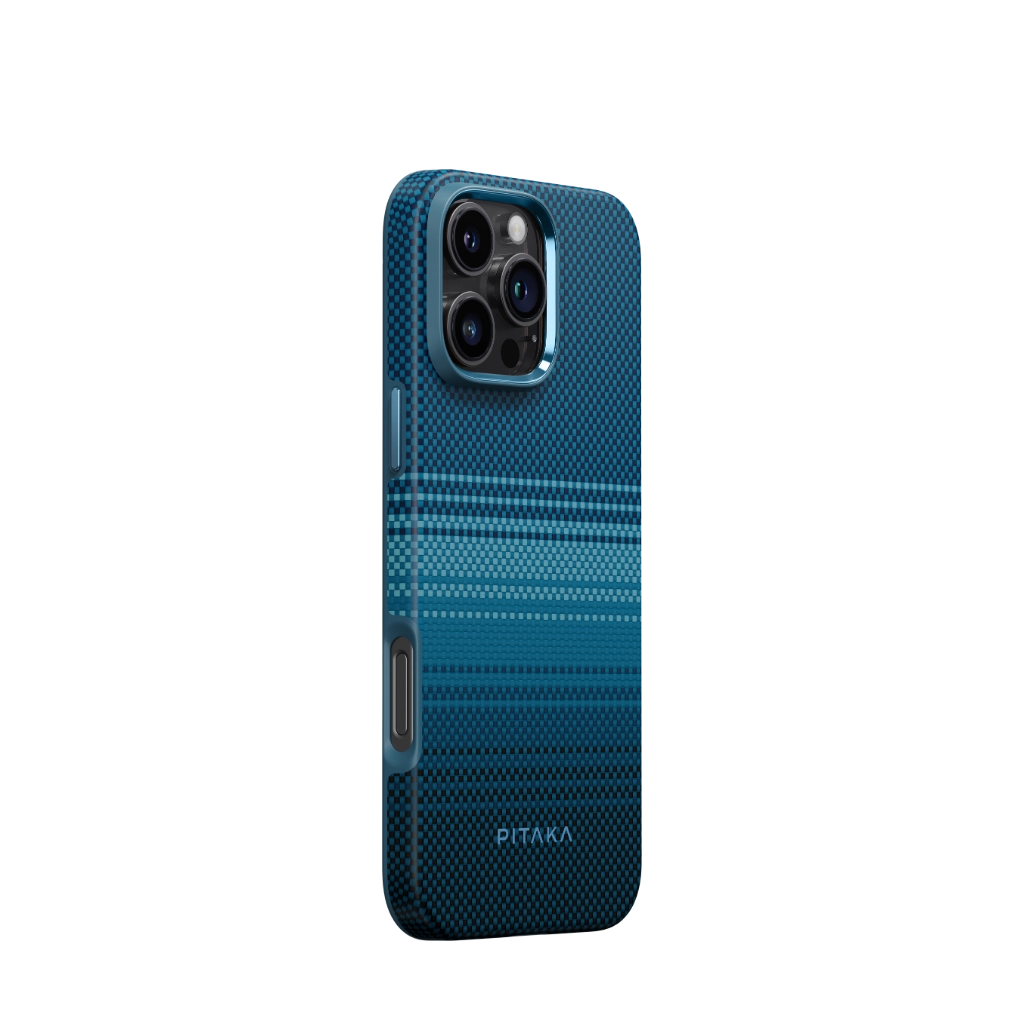 Чехол PITAKKA для iPhone 16 Pro Tactile Woven Сase Moonrise, картинка 3