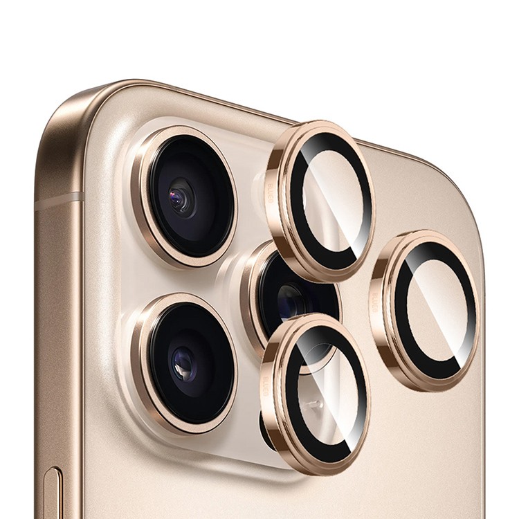 Защитное стекло камеры iPhone 16 Pro/16 ProMax SupGlass SG-31 Rose Gold