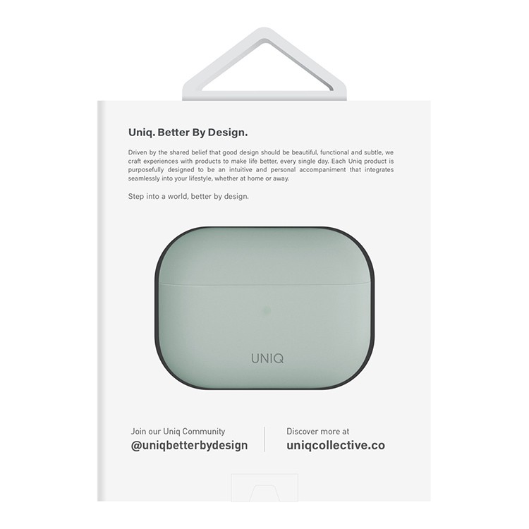 Чехол для AirPods Pro 2 UNIQ Lino Green, картинка 5