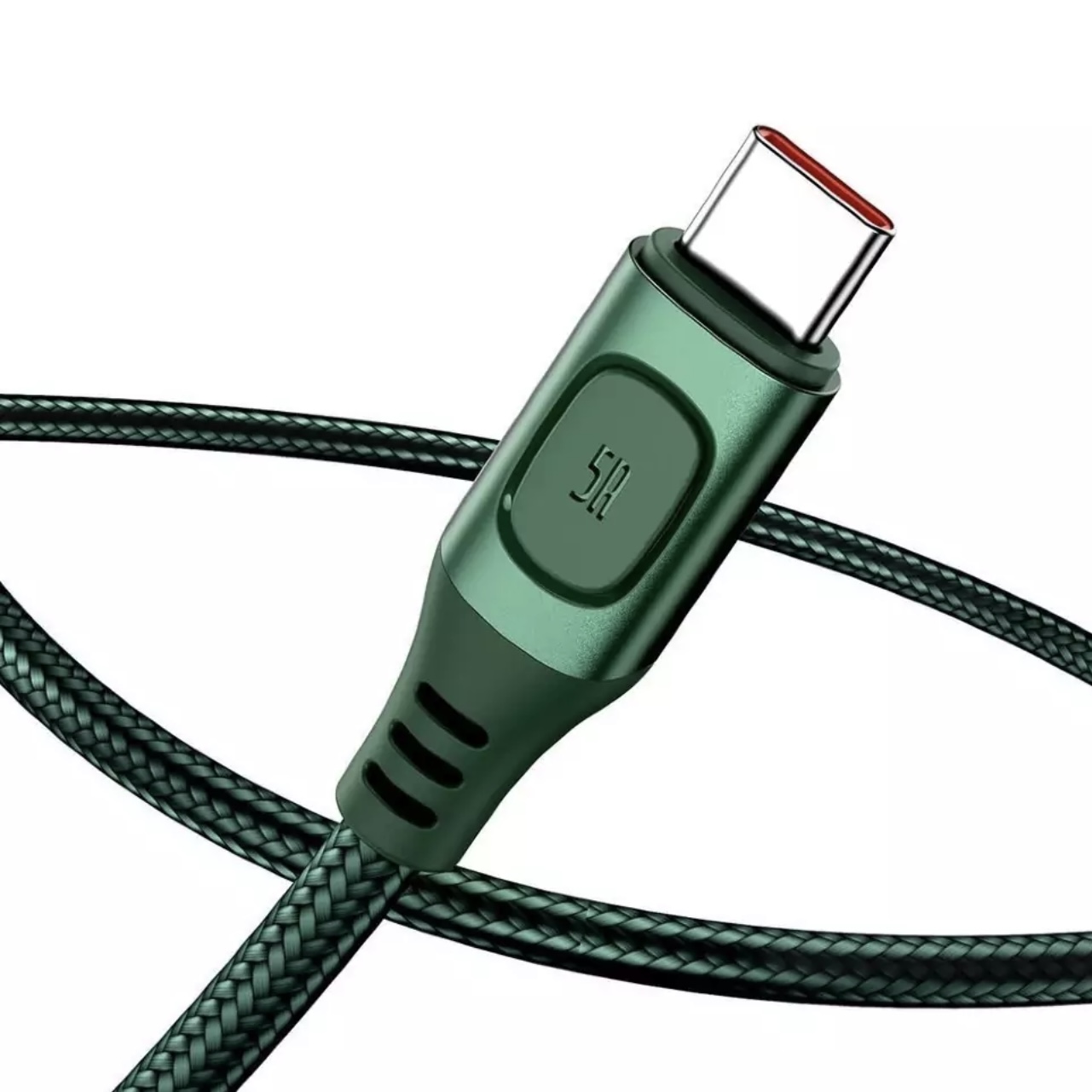 Кабель BASEUS Multi-protocol Conversion USB For Type-C 5A Green, картинка 2