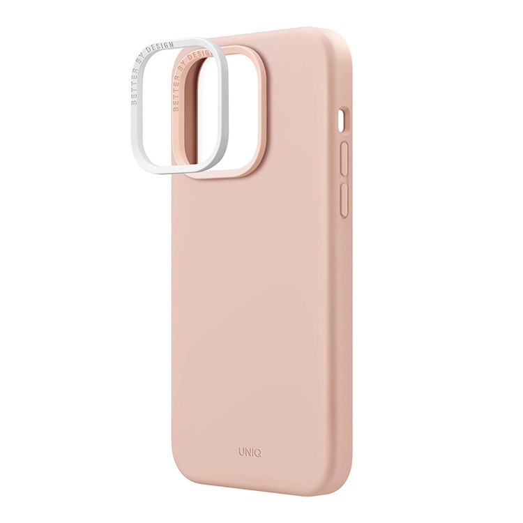 Чехол для iPhone 14 UNIQ Lino Pink, картинка 2