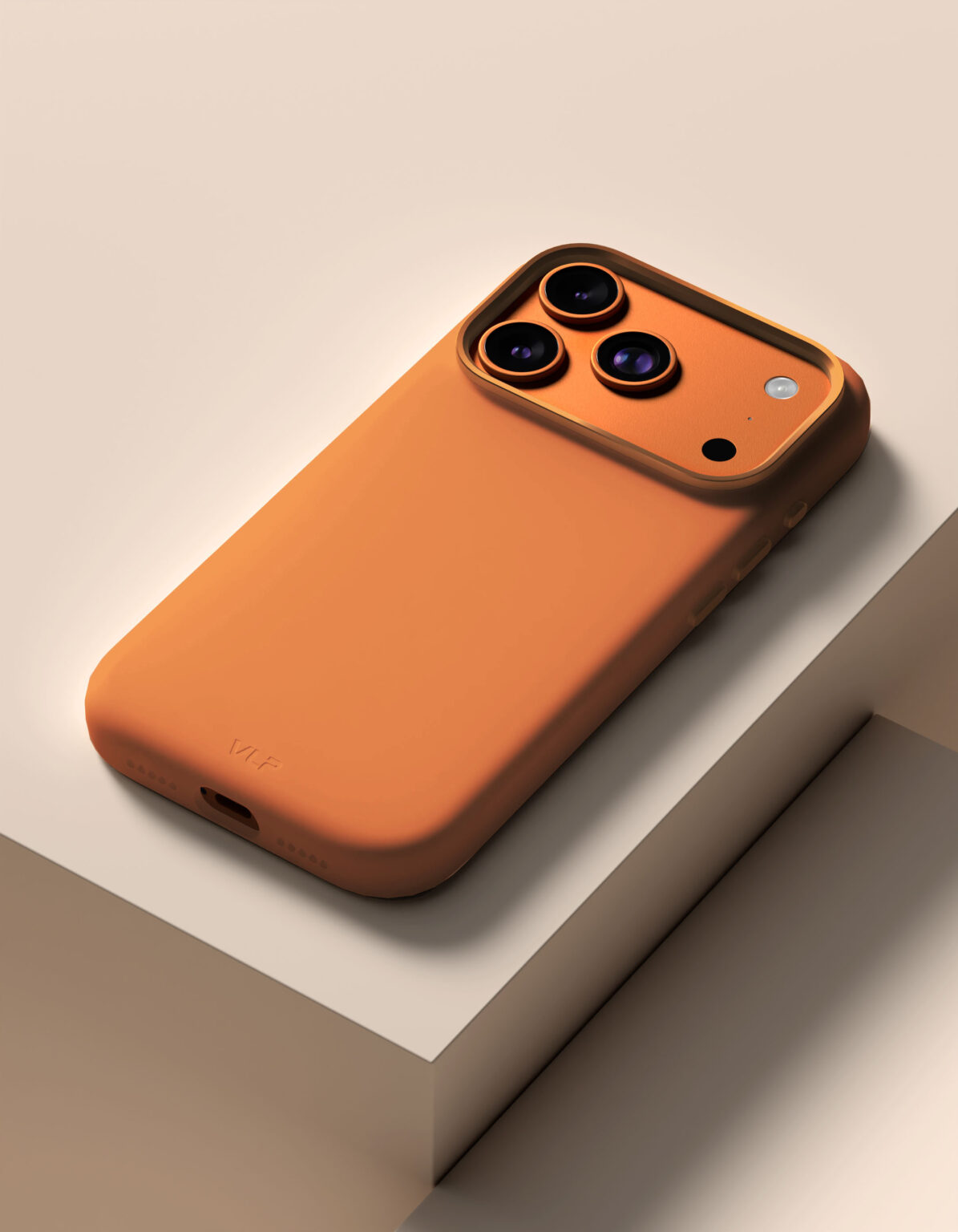 Чехол для iPhone 17 Pro VLP Aster Pro Case c MagSafe, оранжевый, картинка 2