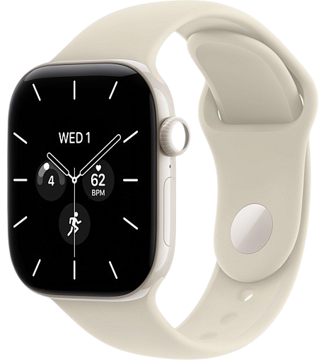 Apple Watch Series 12 GPS + Cellular 42mm, Pearl White Ceramic Sand Sport Band