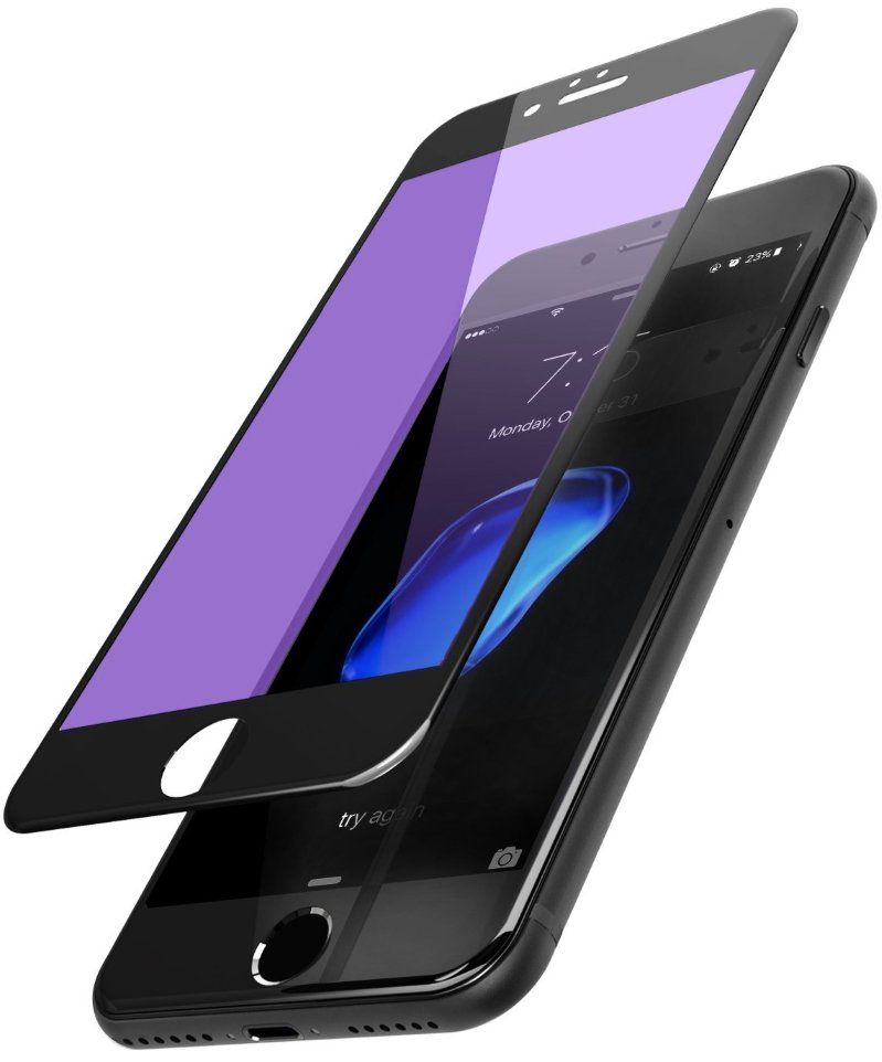 Защитное стекло REMAX Anti-UV Tempered Glass iPhone 6/6S - Black