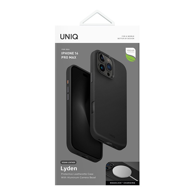 Чехол для iPhone 16 Pro Max UNIQ Lyden Washed Blue Black , картинка 6