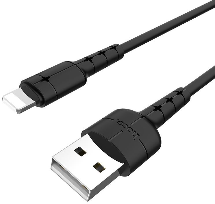 Кабель HOCO X30 Lightning to USB Cable 1.2m - Black, картинка 1