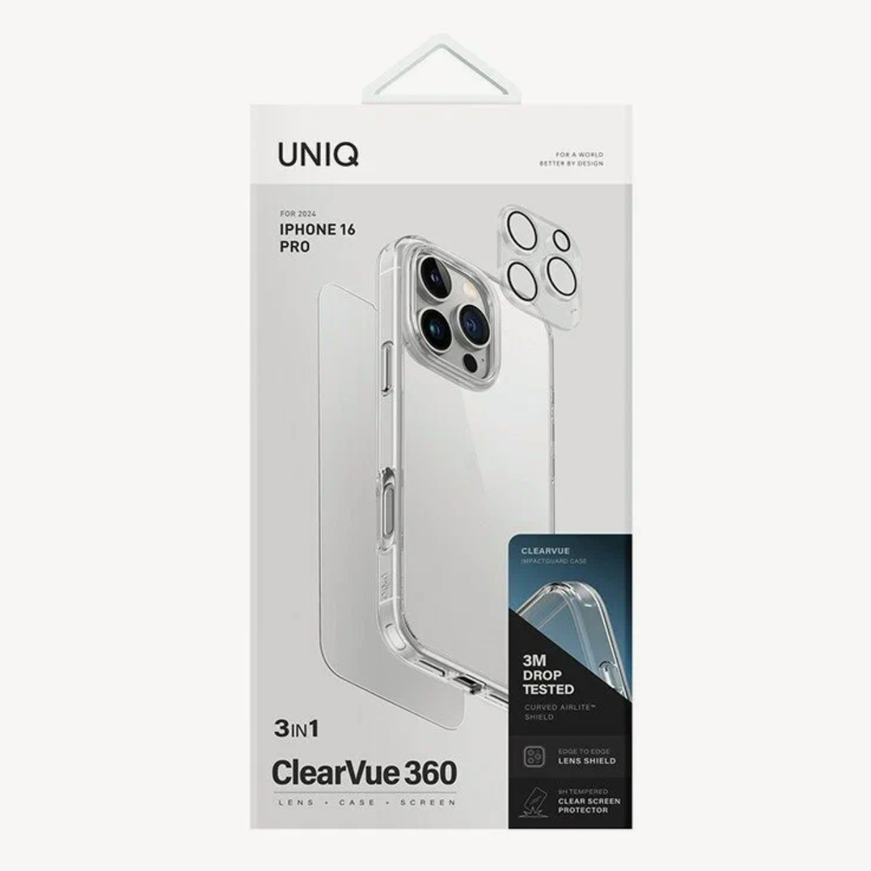 Чехол для iPhone 16 Pro UNIQ 3in1 ClearVue 360 Clear, картинка 2