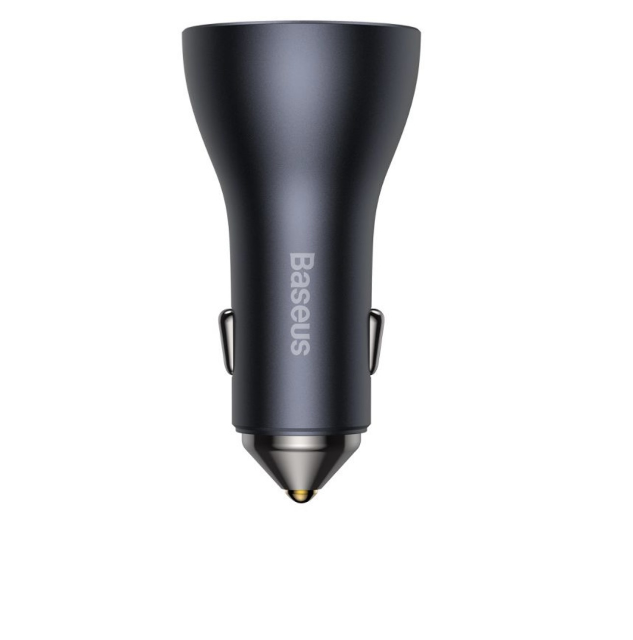 Автомобильное ЗУ Baseus Dual Quick Charger USB+Type-C 65W Gray/Blue, картинка 3