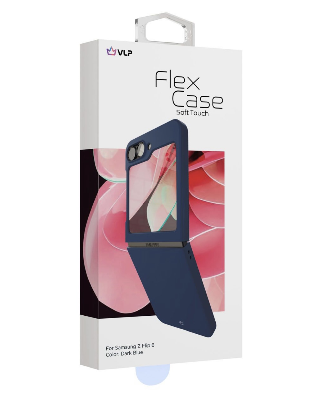 Чехол для Samsung Z Flip6 VLP Flex Case, темно-синий, картинка 4