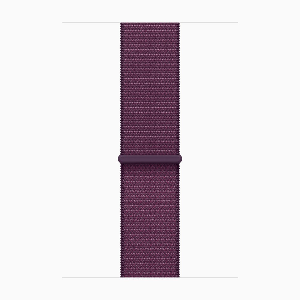 Apple Watch Series 10 GPS 42 мм, алюминий «розовое золото», спортивный браслет цвета «Plum», картинка 3