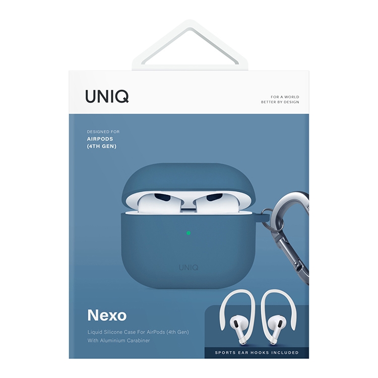 Чехол для AirPods 4 UNIQ Nexo Pacific Blue, картинка 9