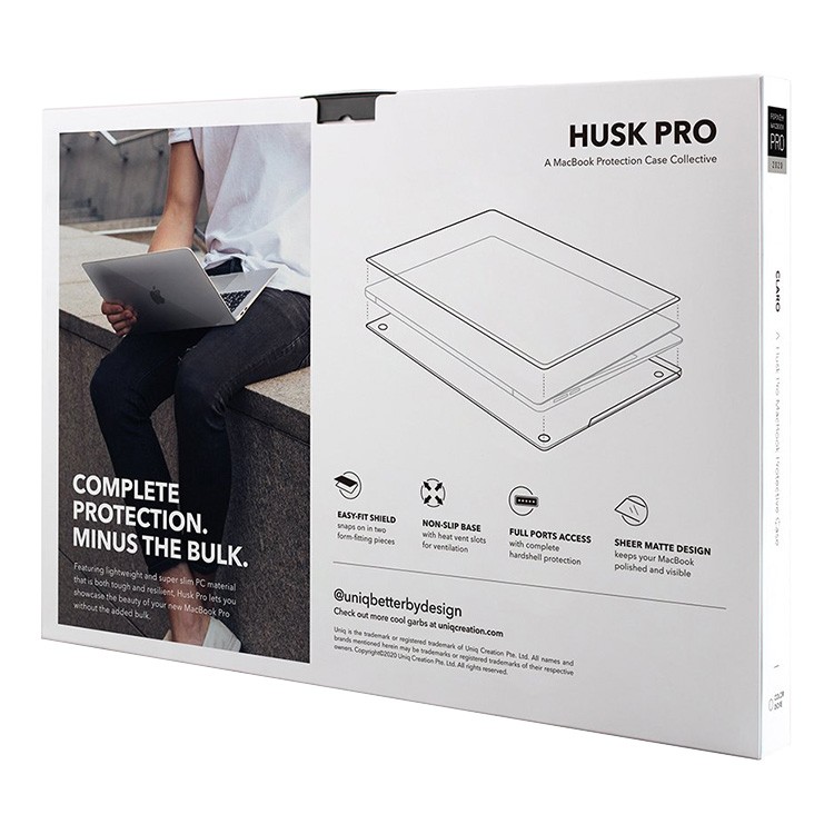Чехол-накладка UNIQ Claro Webcam Privacy для MacBook Pro 13 2022, матовый прозрачный, картинка 7