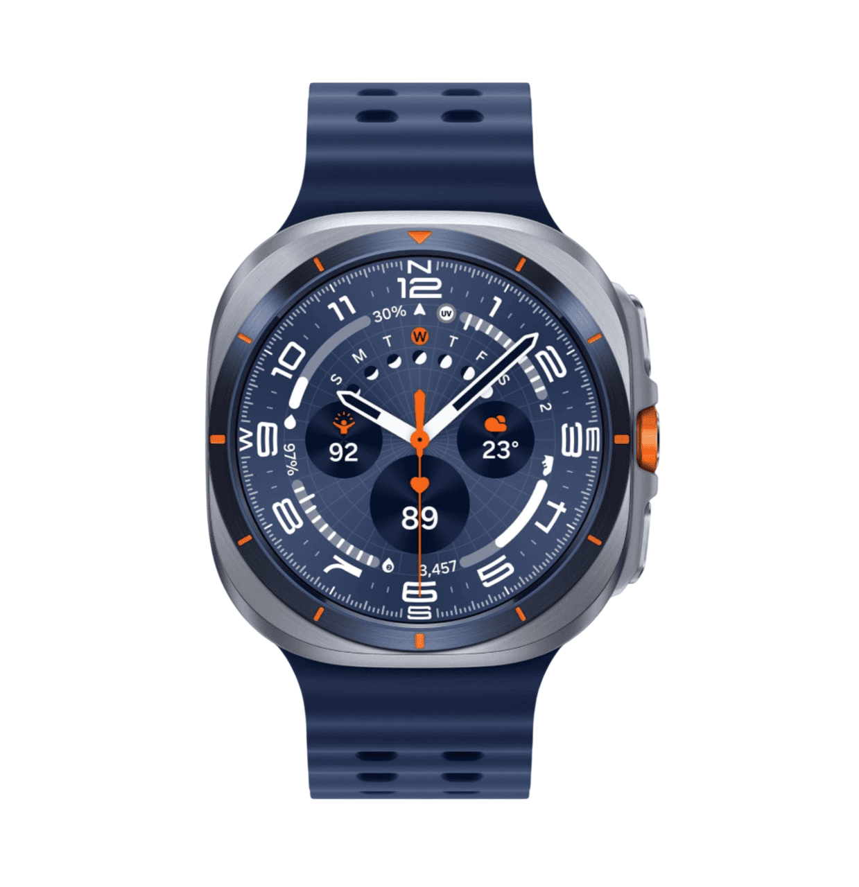 Умные часы Samsung Galaxy Watch Ultra (2025) LTE 47mm Titanium Blue Marine Band Blue, картинка 1