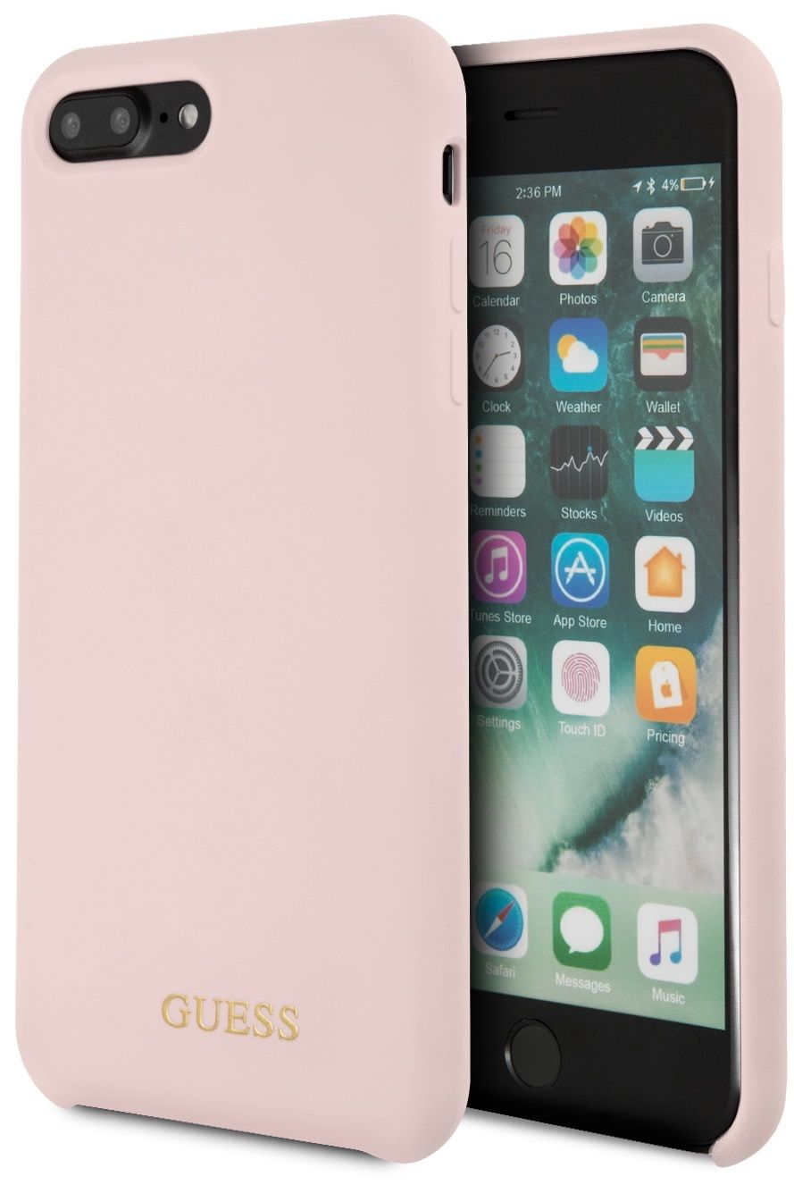 Чехол GUESS iPhone 7/8 Plus Silicone Collection Light Pink, слайд 1