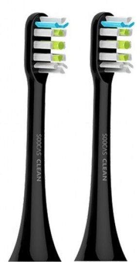 Насадки для электрической зубной щетки Xiaomi Soocare Soocas X3 Black (2шт), картинка 1
