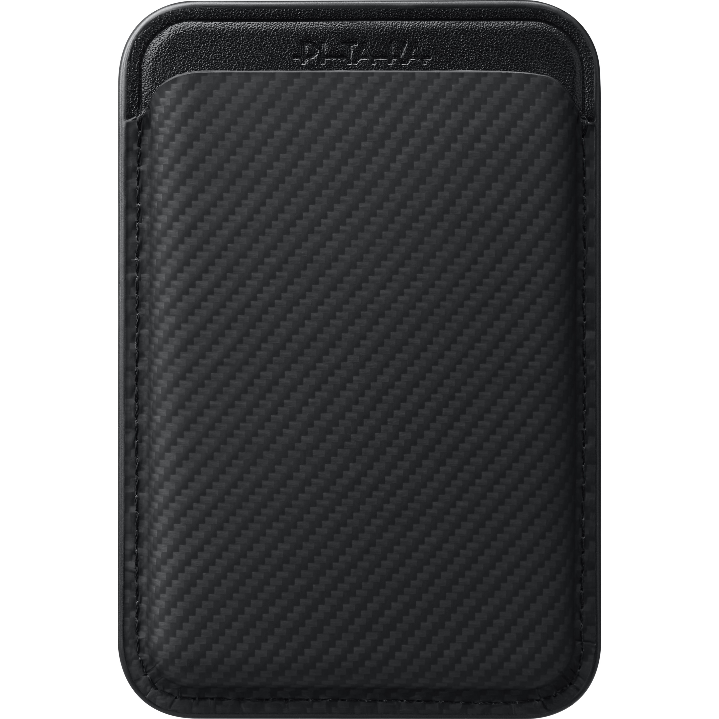 Чехол-бумажник Pitakka MagSafe Woven Wallet Black/Gray, картинка 1