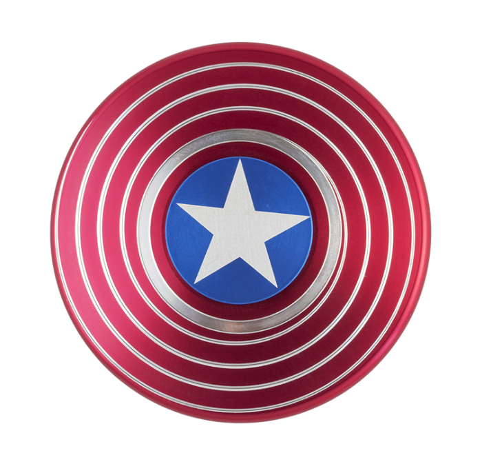 Спиннер металлический Капитан Америка Красный