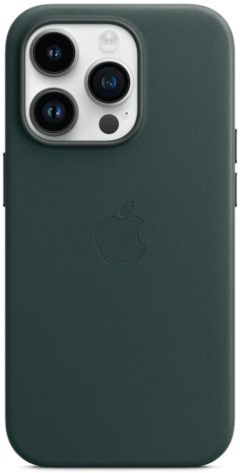 Чехол для iPhone 14 ProMax Leather Case Forest Green Original, картинка 3