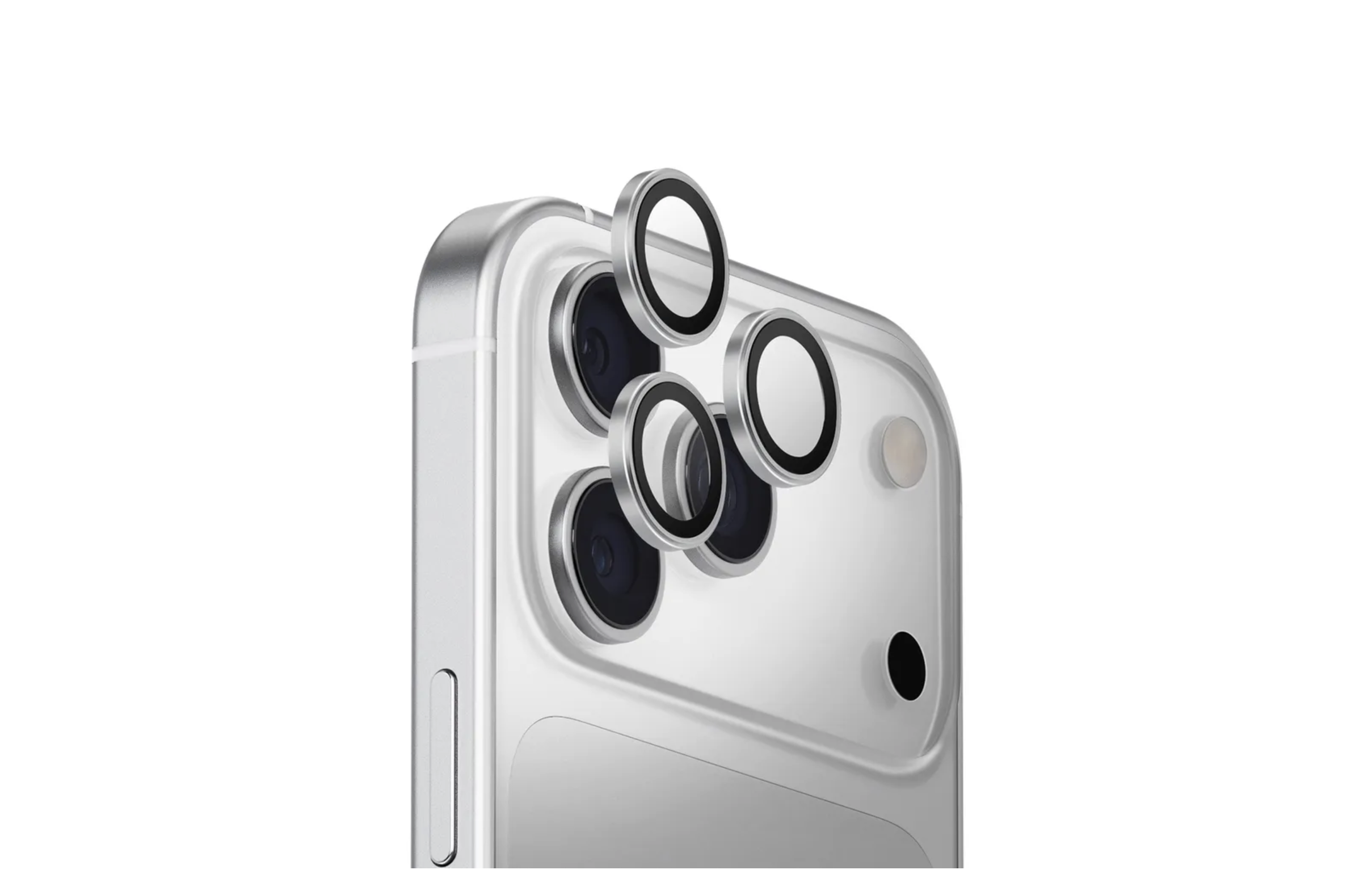 Защитное стекло для камеры iPhone 17 Pro/Pro Max Breaking, Silver, картинка 1