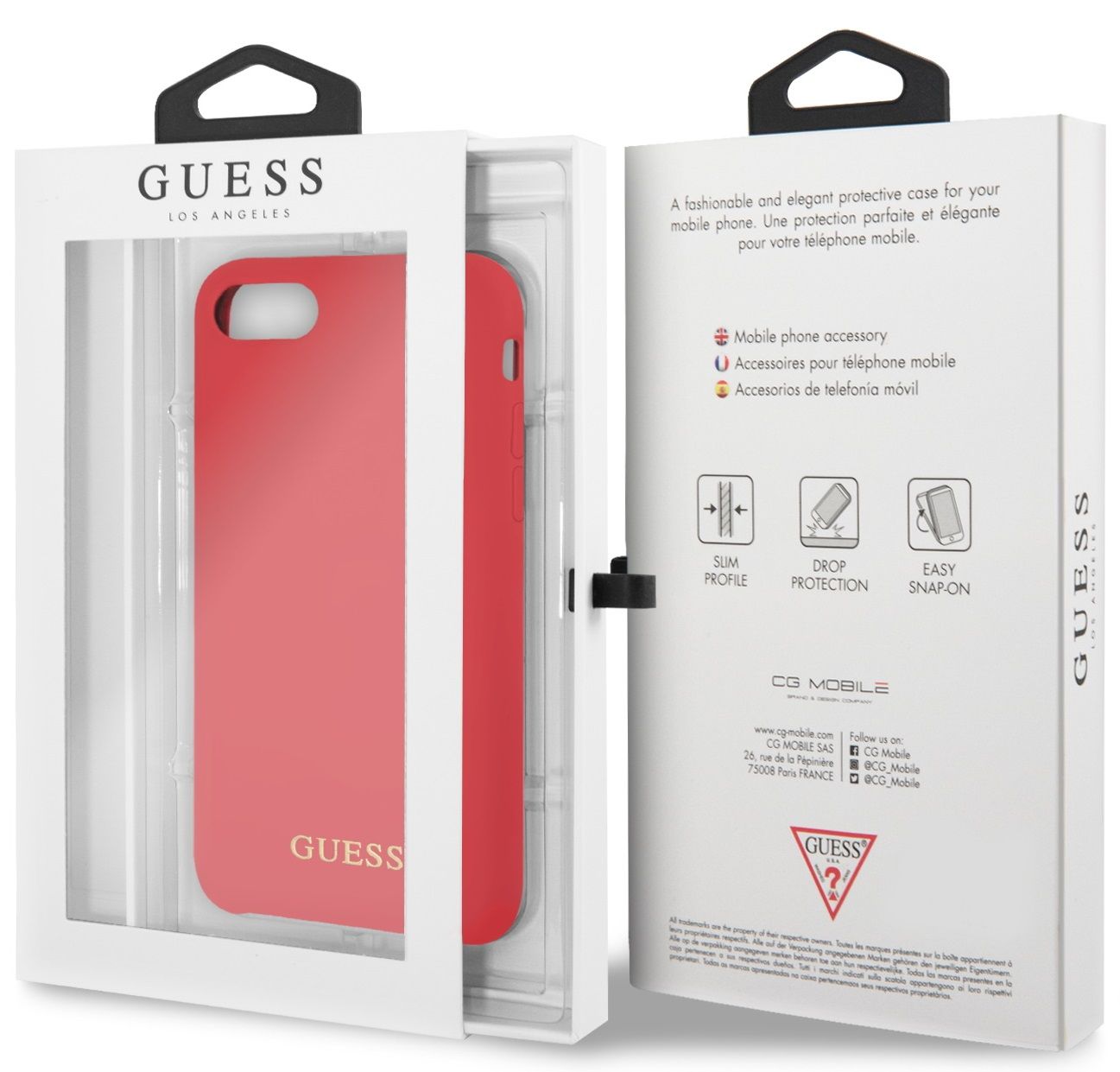 Чехол GUESS iPhone 7/8 Silicone Collection Red, картинка 5