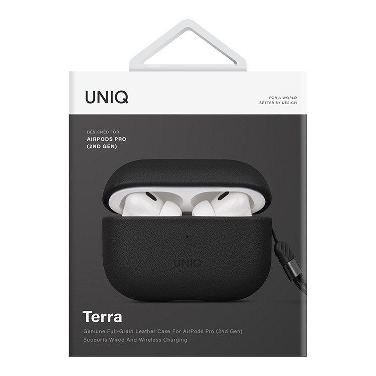 Чехол для AirPods Pro 2 UNIQ Terra Dallas Black, картинка 3