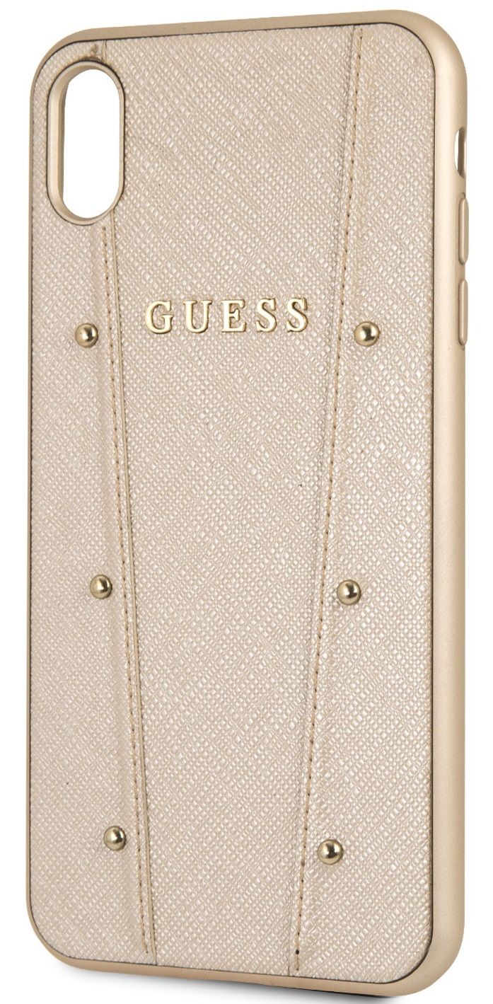 Чехол GUESS iPhone XS Max KAIA collection Hard золотой, картинка 3