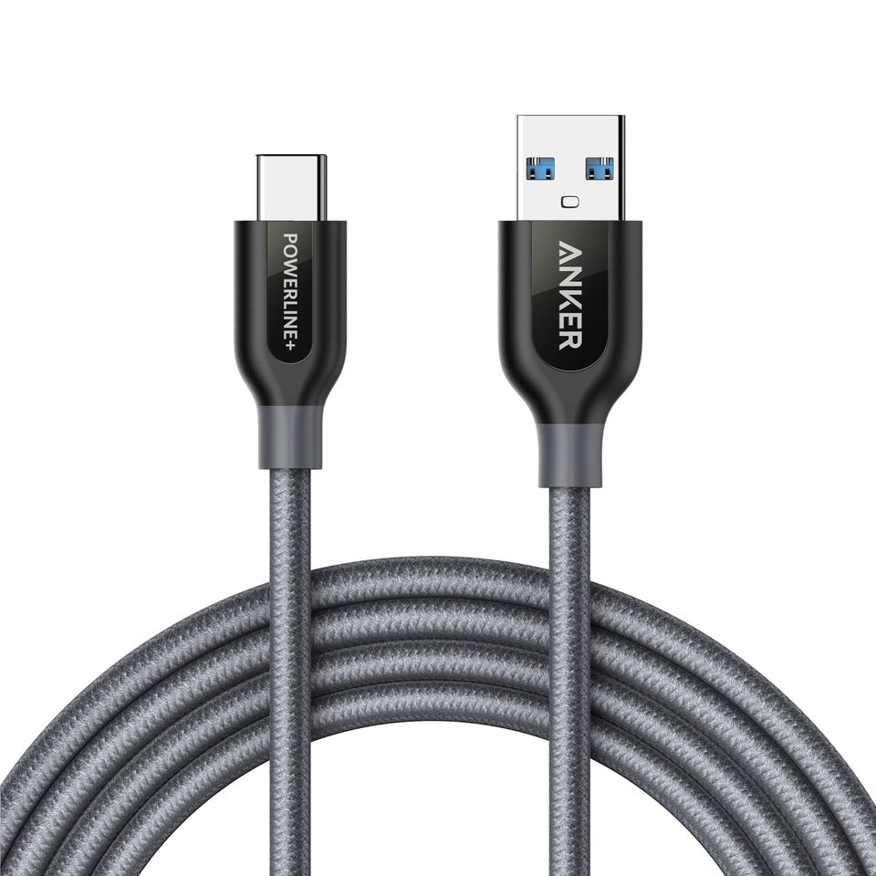 Кабель ANKER PowerLine+ USB-C to USB 3.0 Cable 0.9m - Gray, картинка 2