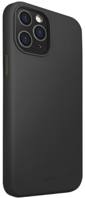 Чехол UNIQ для iPhone 12 Pro Max (6.7) LINO Anti-microbial - Black, картинка 3