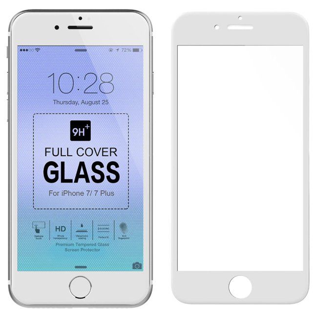 Защитное стекло Защитное стекло DEVIA 3D Tempered Glass iPhone 7 Plus  White, картинка 2