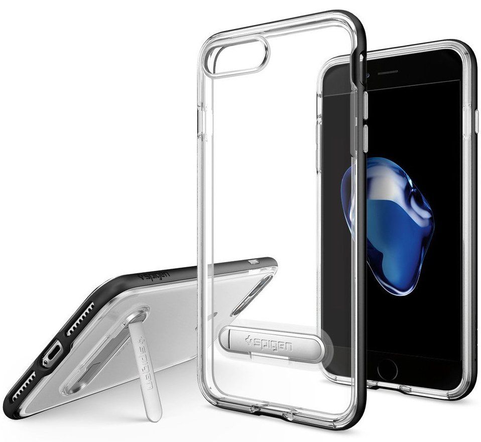 Чехол SGP iPhone 7 Plus Crystal Hybrid Black, картинка 1