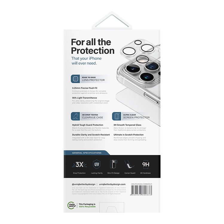 Чехол для iPhone 16 Pro Max UNIQ 3in1 ClearVue 360 Magnets Clear, картинка 3