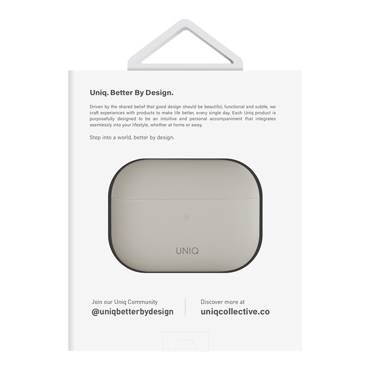 Чехол для AirPods Pro 2 UNIQ Lino Ivory, картинка 6
