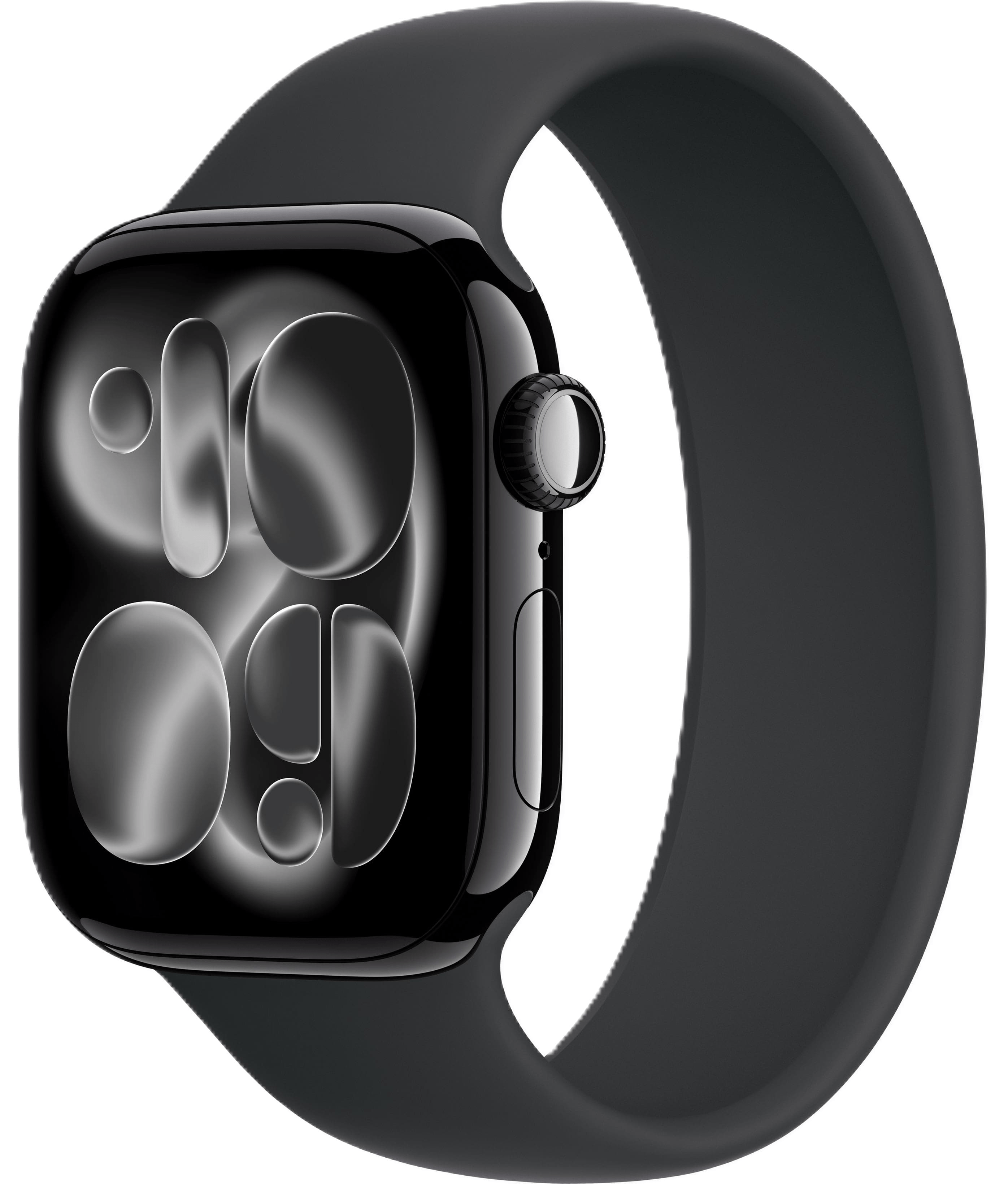 Apple Watch Series 11 GPS 46 мм, алюминий цвета «Jet Black», спортивный ремешок цвета «Black»