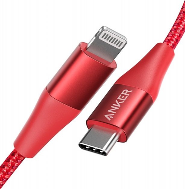 Кабель ANKER PowerLine+2 USB-C to LTG 0,9m - Red