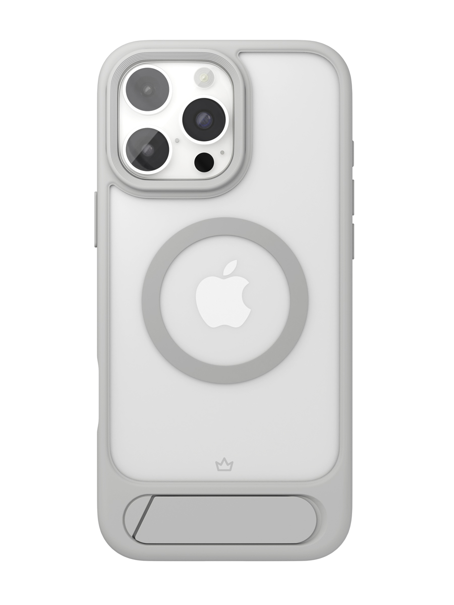 Чехол для iPhone 16 Pro Max VLP Stand Case c MagSafe, серый, картинка 1