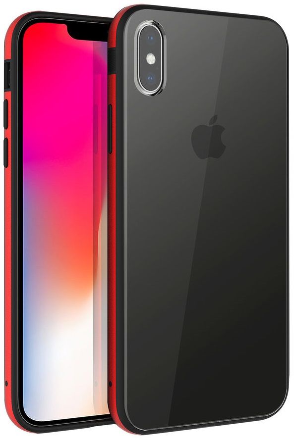 Чехол UNIQ iPhone XS Max Valencia Clear красный, картинка 1