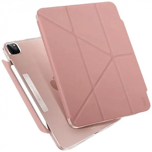 Чехол UNIQ Camden Protect and Charge Apple Pencil для iPad Pro 11 / Air 4 (2018-2022), розовый, картинка 1