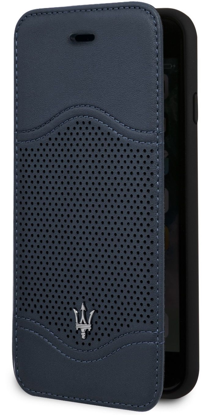 Чехол Maserati iPhone 7/8 Granlusso Leather Bookcase Navy, слайд 2