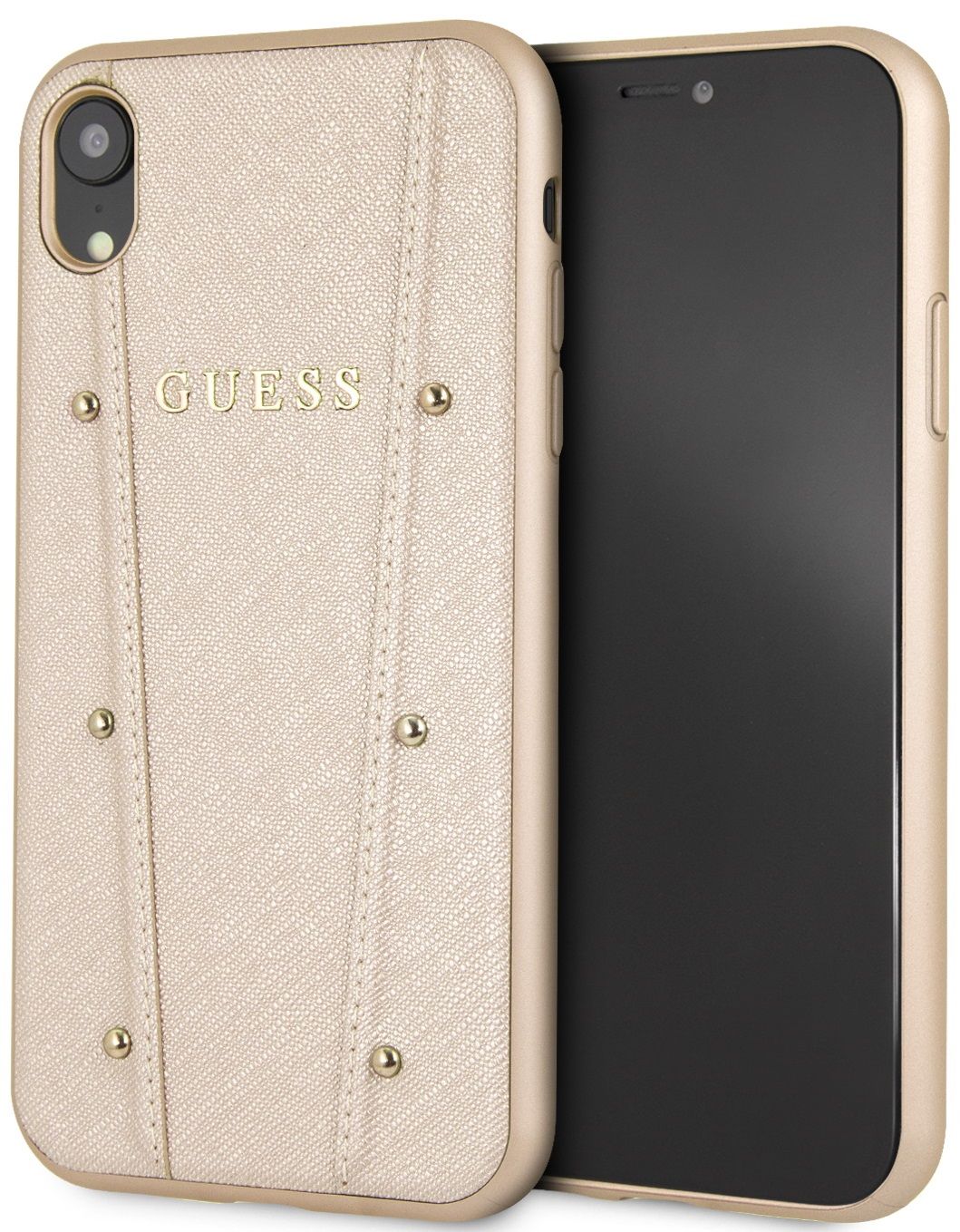 Чехол GUESS iPhone XR KAIA collection Hard золотой, картинка 1