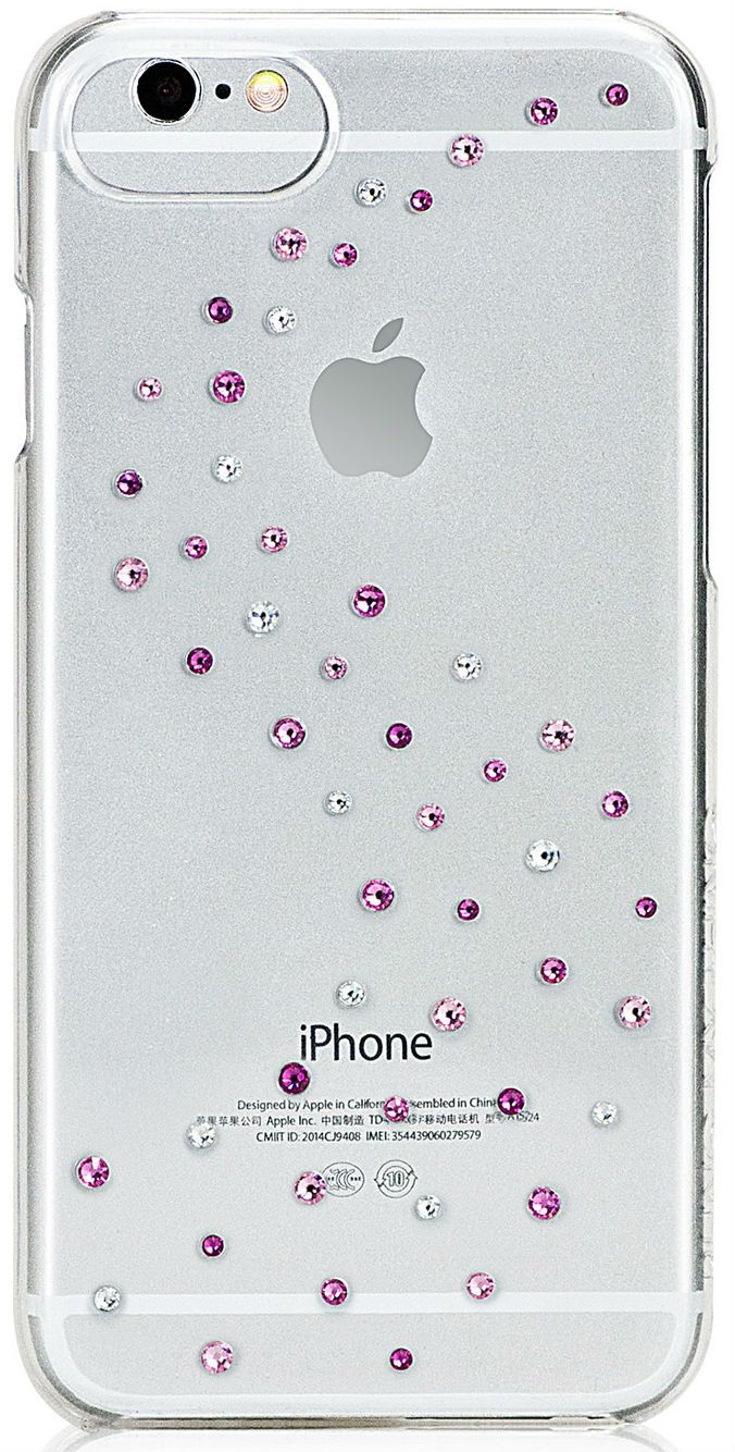Чехол Bling My Thing iPhone 6 Swarovski Papillon Pink Mix, слайд 1