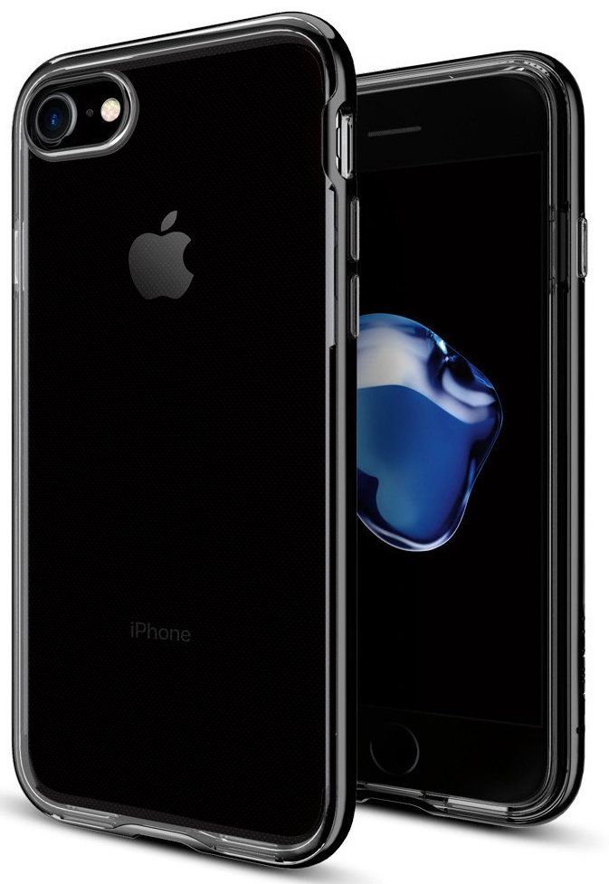 Чехол SGP iPhone 7 Neo Hybrid Crystal Jet Black, слайд 1