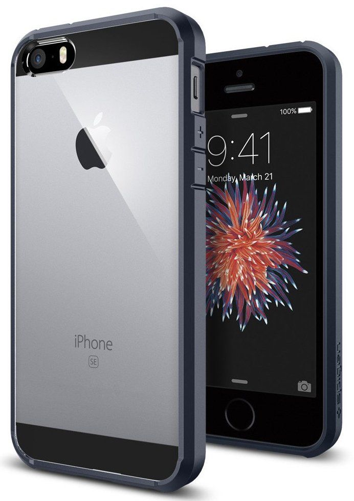 Чехол SGP  iPhone 5S/SE Ultra Hybrid - Metal Slate