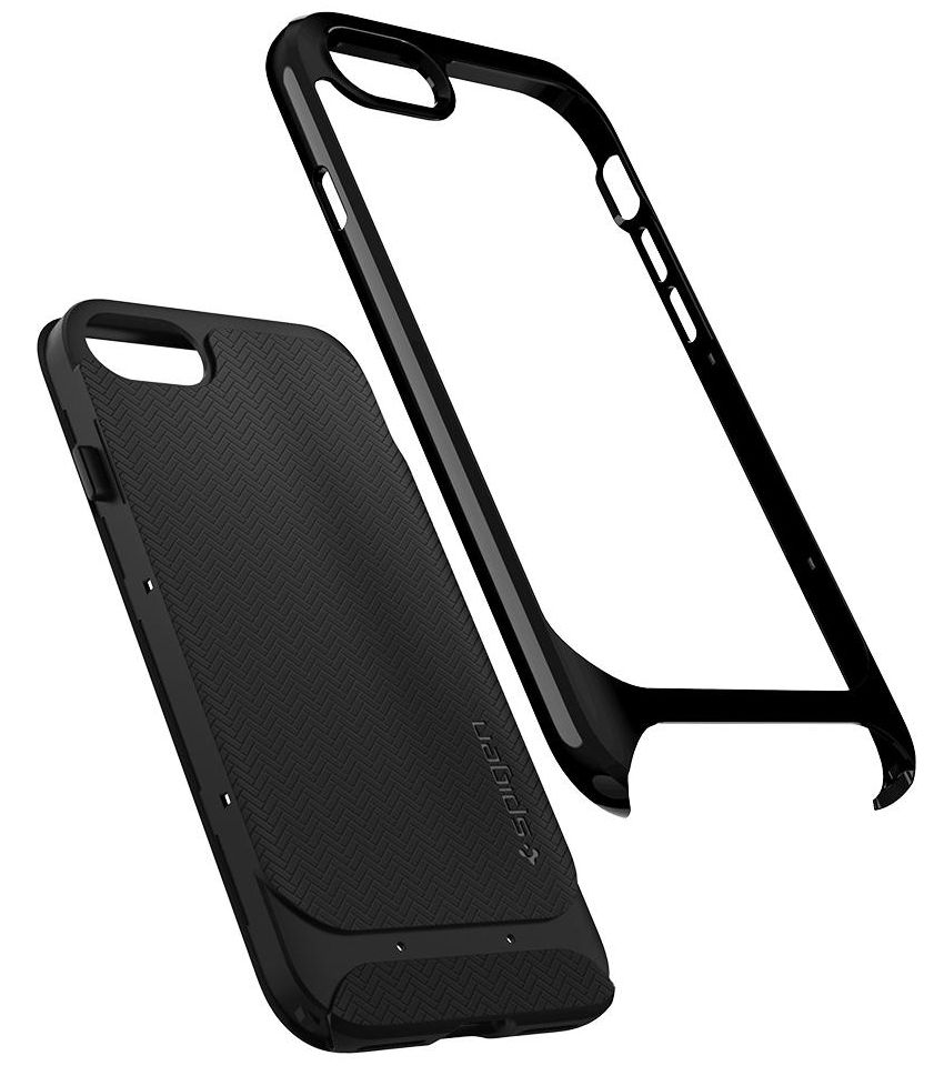 Чехол SGP iPhone 7/8 Neo Hybrid Herringbone Shiny Black, слайд 2