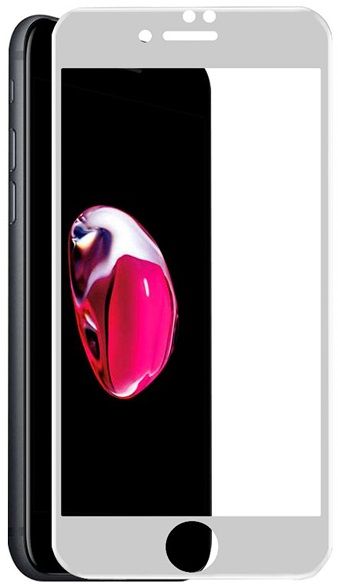 Защитное стекло iPhone 7/8 Plus 6D White