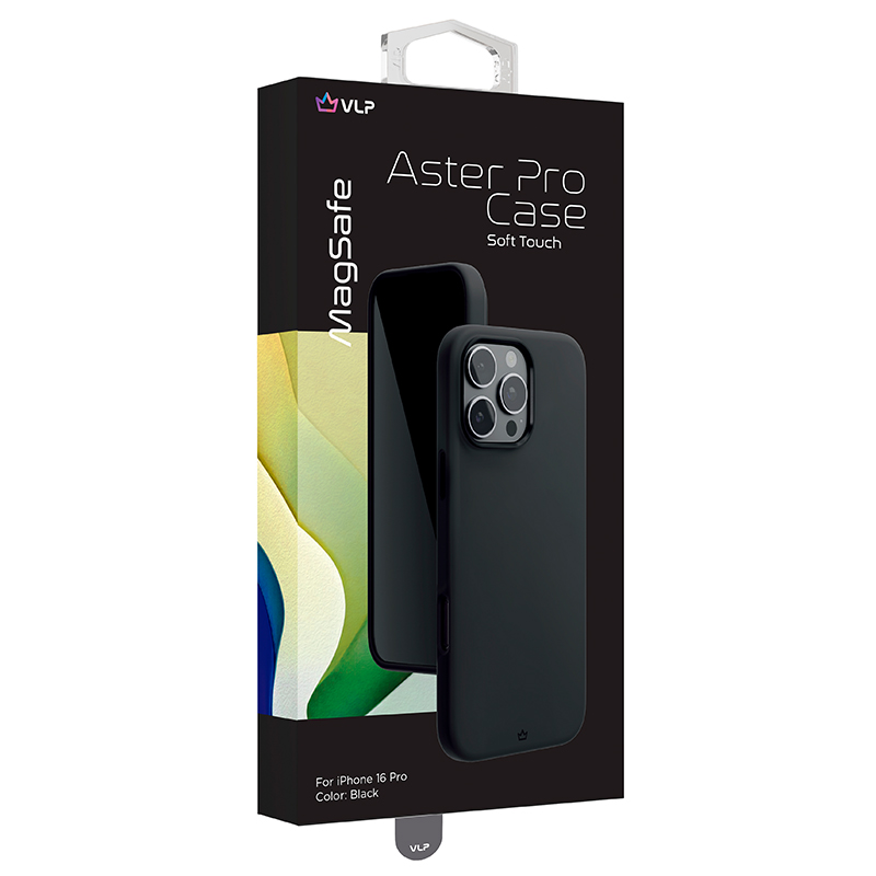 Чехол для iPhone 16 Pro VLP Aster Pro Case c MagSafe, черный, картинка 2