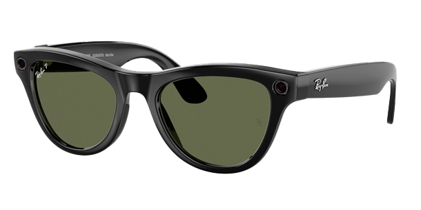 Умные очки RayBan Meta Skyler RW4010 Shiny Black/Green (150 - 52 Size), картинка 2
