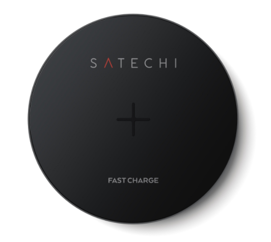 Беспроводное ЗУ SATECHI Wireless Charger Pad (Qi Fast Charge) - Space Grey, картинка 3