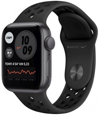 Часы Apple Watch Nike SE 40mm Space Gray Aluminum Case with Anthracite/Black Sport Band (MYYF2RU/A)