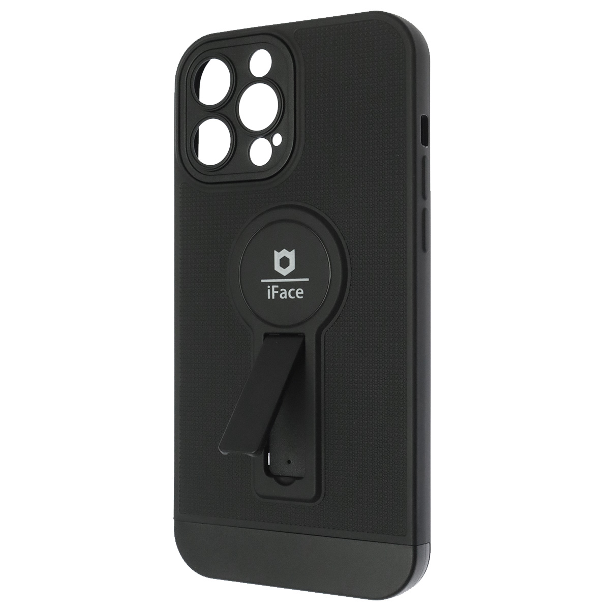 Чехол для iPhone 13 iFace с магнитом, подставкой и защитой камер, черный, картинка 1